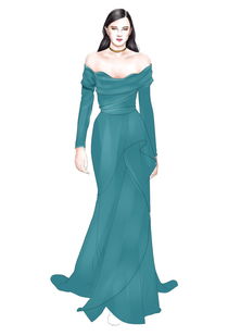 從Elie Saab 2018秋冬高定秀場汲取靈感 服裝畫與手稿應用實戰教程